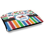 Transportation & Stripes Outdoor Dog Bed - Large (Personalized)