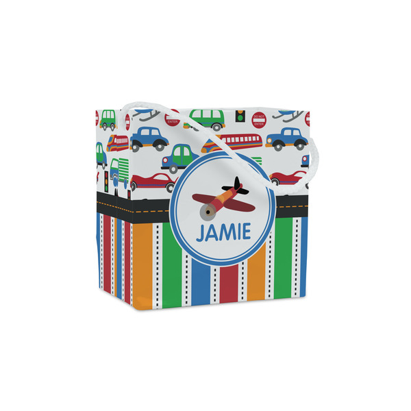 Custom Transportation & Stripes Party Favor Gift Bags - Gloss (Personalized)