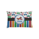 Transportation & Stripes Pillow Case - Toddler (Personalized)