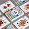 Transportation & Stripes Playing Cards - Front & Back View