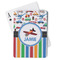 Transportation & Stripes Playing Cards - Front View