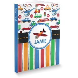 Transportation & Stripes Softbound Notebook - 5.75" x 8" (Personalized)