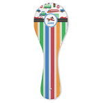 Transportation & Stripes Ceramic Spoon Rest (Personalized)