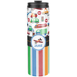 Transportation & Stripes Stainless Steel Skinny Tumbler - 20 oz (Personalized)