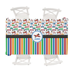 Transportation & Stripes Tablecloth - 58"x102" (Personalized)