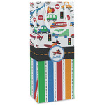 Transportation & Stripes Wine Gift Bags - Matte (Personalized)