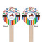 Transportation & Stripes Wooden 7.5" Stir Stick - Round - Double Sided - Front & Back