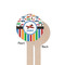 Transportation & Stripes Wooden 7.5" Stir Stick - Round - Single Sided - Front & Back