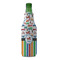Transportation & Stripes Zipper Bottle Cooler - FRONT (bottle)