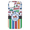 Transportation & Stripes iPhone 14 Plus Case - Back