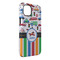 Transportation & Stripes iPhone 14 Plus Tough Case - Angle