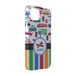 Transportation & Stripes iPhone Case - Plastic - iPhone 14 Pro (Personalized)