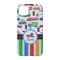 Transportation & Stripes iPhone 14 Pro Case - Back