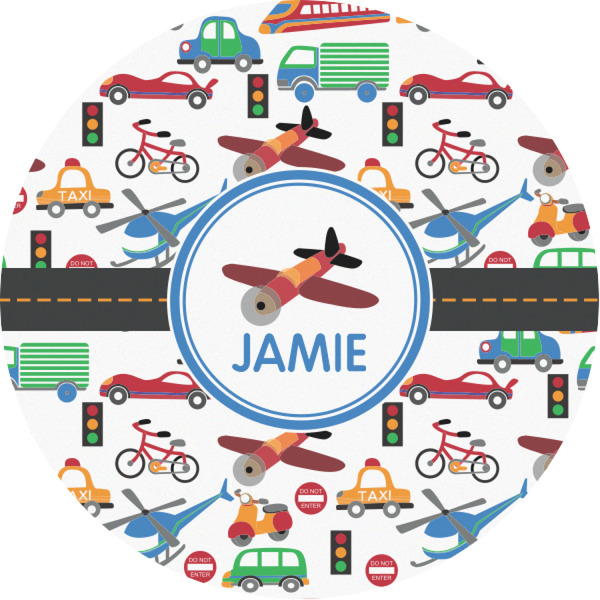 Custom Transportation Multipurpose Round Labels - 1" (Personalized)