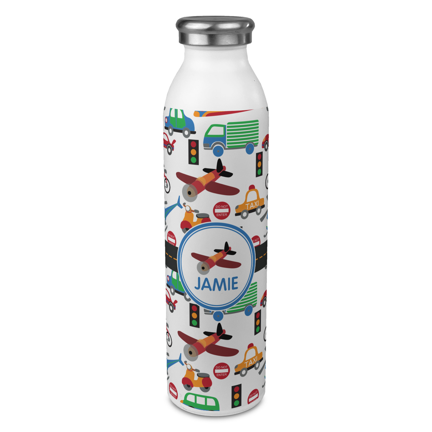 Hot Wheels Custom & Personalized 12 Oz Kids Water Bottle 