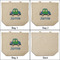 Transportation 3 Reusable Cotton Grocery Bags - Front & Back View