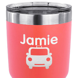 Transportation 30 oz Stainless Steel Tumbler - Coral - Double Sided (Personalized)