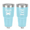 Transportation 30 oz Stainless Steel Ringneck Tumbler - Teal - Double Sided - Front & Back