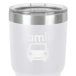 Transportation 30 oz Stainless Steel Tumbler - White - Double-Sided (Personalized)