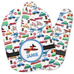 Transportation Baby Bib w/ Name or Text