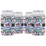 Transportation Can Cooler (12 oz) - Set of 4 w/ Name or Text