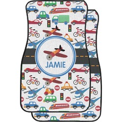 Transportation Car Floor Mats (Front Seat) (Personalized)