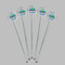 Transportation Clear Plastic 7" Stir Stick - Round - Fan View