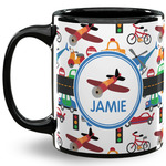 Transportation 11 Oz Coffee Mug - Black (Personalized)