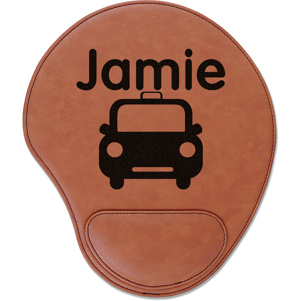 Custom Transportation Leatherette Mouse Pad with Wrist Support (Personalized)