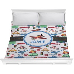 Transportation Comforter - King (Personalized)