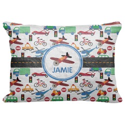 Transportation Decorative Baby Pillowcase - 16"x12" (Personalized)