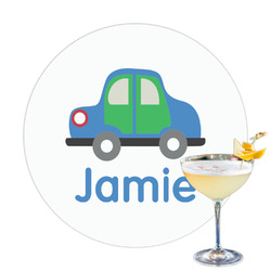Transportation Printed Drink Topper - 3.25" (Personalized)