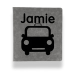 Transportation Leather Binder - 1" - Grey (Personalized)