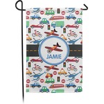 Transportation Small Garden Flag - Double Sided w/ Name or Text