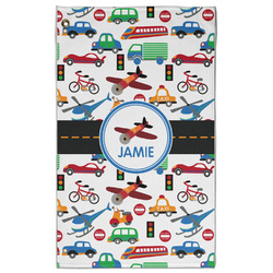 Transportation Golf Towel - Poly-Cotton Blend w/ Name or Text