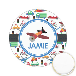 Transportation Printed Cookie Topper - 2.15" (Personalized)