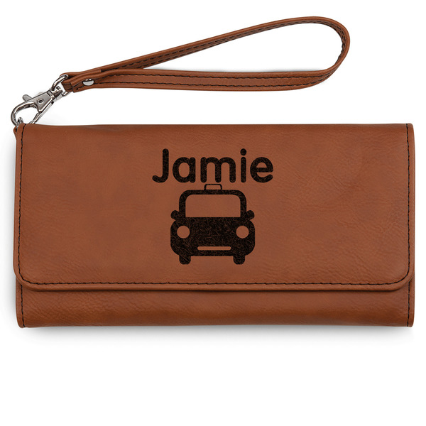 Custom Transportation Ladies Leatherette Wallet - Laser Engraved - Rawhide (Personalized)