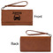 Transportation Ladies Wallets - Faux Leather - Rawhide - Front & Back View
