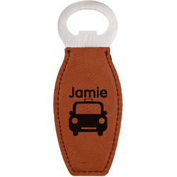 Transportation Leatherette Bottle Opener (Personalized)