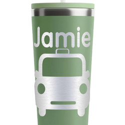 Transportation RTIC Everyday Tumbler with Straw - 28oz - Light Green - Double-Sided (Personalized)