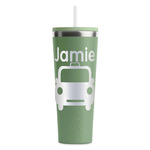 Transportation RTIC Everyday Tumbler with Straw - 28oz - Light Green - Single-Sided (Personalized)