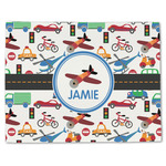 Transportation Single-Sided Linen Placemat - Single w/ Name or Text