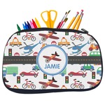 Transportation Neoprene Pencil Case - Medium w/ Name or Text