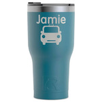 Transportation RTIC Tumbler - Dark Teal - Laser Engraved - Single-Sided (Personalized)