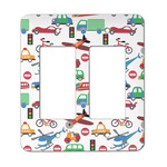 Transportation Rocker Style Light Switch Cover - Two Switch