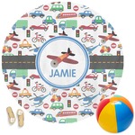 Transportation Round Beach Towel (Personalized)