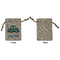 Transportation Small Burlap Gift Bag - Front Approval