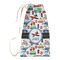 Transportation Small Laundry Bag - Front View