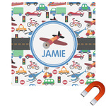 Transportation Square Car Magnet - 6" (Personalized)