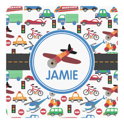 Transportation Square Decal - Large (Personalized)